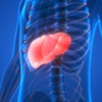Person with inflamed liver